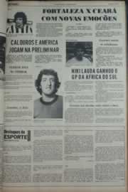 Página do jornal Correio do Ceará de março de 1976