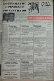 Página do jornal Correio do Ceará de março de 1976