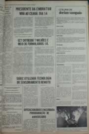 Página do jornal Correio do Ceará de março de 1976