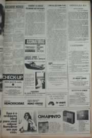 Página do jornal Correio do Ceará de março de 1976