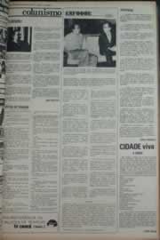 Página do jornal Correio do Ceará de março de 1976