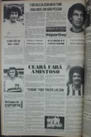 Página do jornal Correio do Ceará de março de 1976
