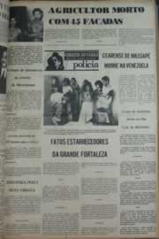 Página do jornal Correio do Ceará de março de 1976