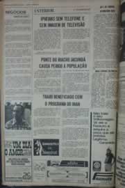 Página do jornal Correio do Ceará de março de 1976