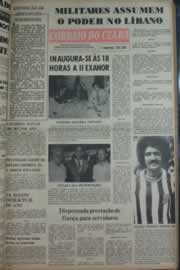 Página do jornal Correio do Ceará de março de 1976