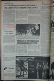 Página do jornal Correio do Ceará de março de 1976