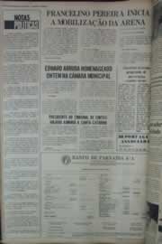 Página do jornal Correio do Ceará de março de 1976