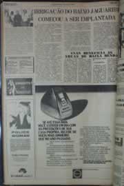Página do jornal Correio do Ceará de março de 1976