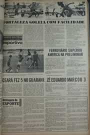 Página do jornal Correio do Ceará de março de 1976
