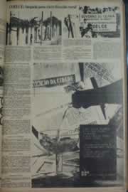 Página do jornal Correio do Ceará de março de 1976