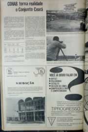 Página do jornal Correio do Ceará de março de 1976