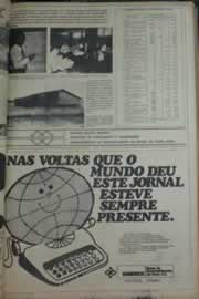 Página do jornal Correio do Ceará de março de 1976