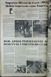 Página do jornal Correio do Ceará de março de 1976