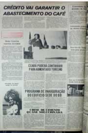 Página do jornal Correio do Ceará de março de 1976