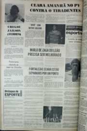 Página do jornal Correio do Ceará de março de 1976