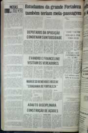 Página do jornal Correio do Ceará de março de 1976