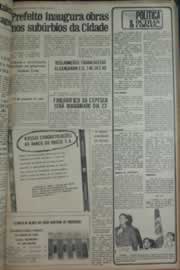 Página do jornal Correio do Ceará de março de 1976