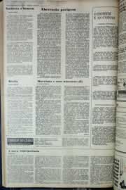 Página do jornal Correio do Ceará de março de 1976