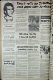 Página do jornal Correio do Ceará de março de 1976