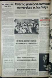 Página do jornal Correio do Ceará de março de 1976