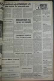 Página do jornal Correio do Ceará de março de 1976