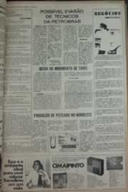 Página do jornal Correio do Ceará de março de 1976