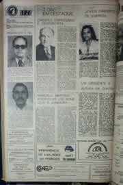 Página do jornal Correio do Ceará de março de 1976