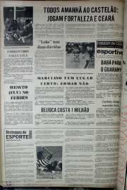 Página do jornal Correio do Ceará de março de 1976