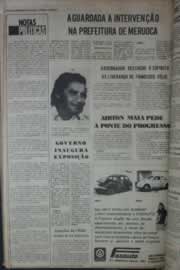 Página do jornal Correio do Ceará de março de 1976