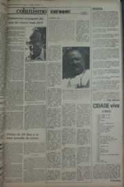 Página do jornal Correio do Ceará de março de 1976