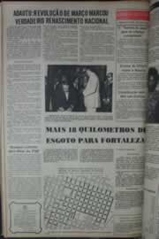 Página do jornal Correio do Ceará de abril de 1976