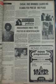 Página do jornal Correio do Ceará de abril de 1976