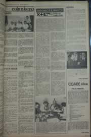 Página do jornal Correio do Ceará de abril de 1976