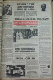 Página do jornal Correio do Ceará de abril de 1976