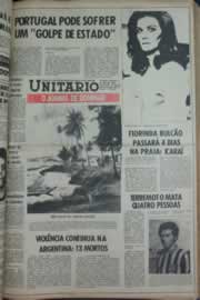Página do jornal Correio do Ceará de abril de 1976