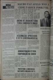 Página do jornal Correio do Ceará de abril de 1976