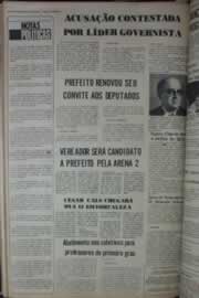 Página do jornal Correio do Ceará de abril de 1976