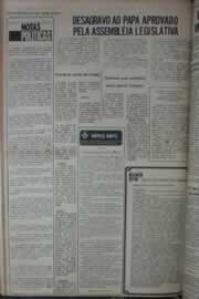 Página do jornal Correio do Ceará de abril de 1976