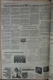 Página do jornal Correio do Ceará de abril de 1976