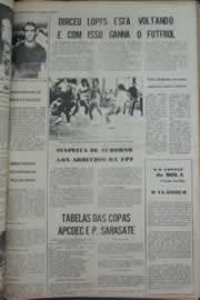 Página do jornal Correio do Ceará de abril de 1976
