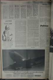 Página do jornal Correio do Ceará de abril de 1976