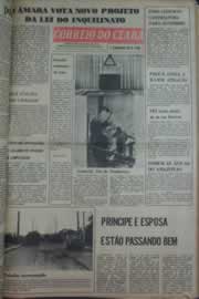 Página do jornal Correio do Ceará de abril de 1976