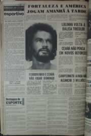 Página do jornal Correio do Ceará de abril de 1976