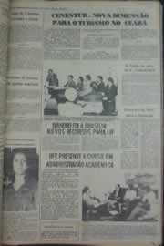 Página do jornal Correio do Ceará de abril de 1976