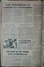 Página do jornal Correio do Ceará de abril de 1976