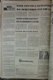 Página do jornal Correio do Ceará de abril de 1976