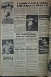Página do jornal Correio do Ceará de abril de 1976