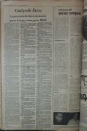 Página do jornal Correio do Ceará de abril de 1976