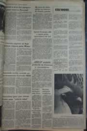 Página do jornal Correio do Ceará de abril de 1976