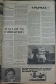 Página do jornal Correio do Ceará de abril de 1976